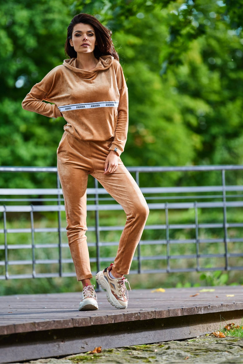 Velour joggers from Awama