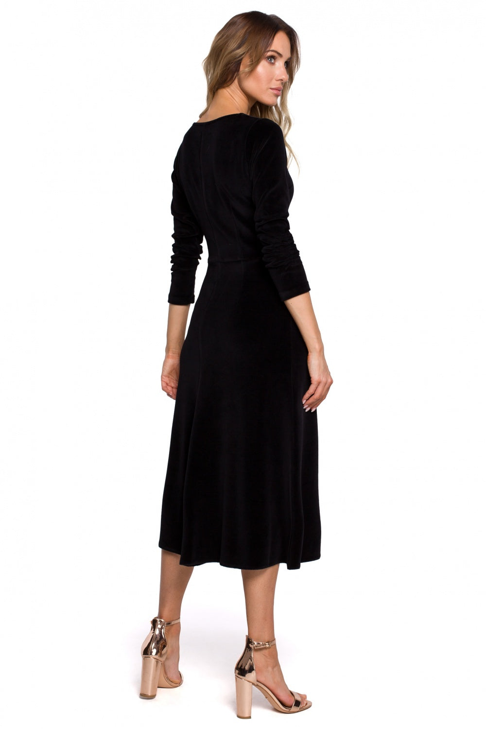 Pleated evening dress