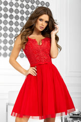 Lace evening dress