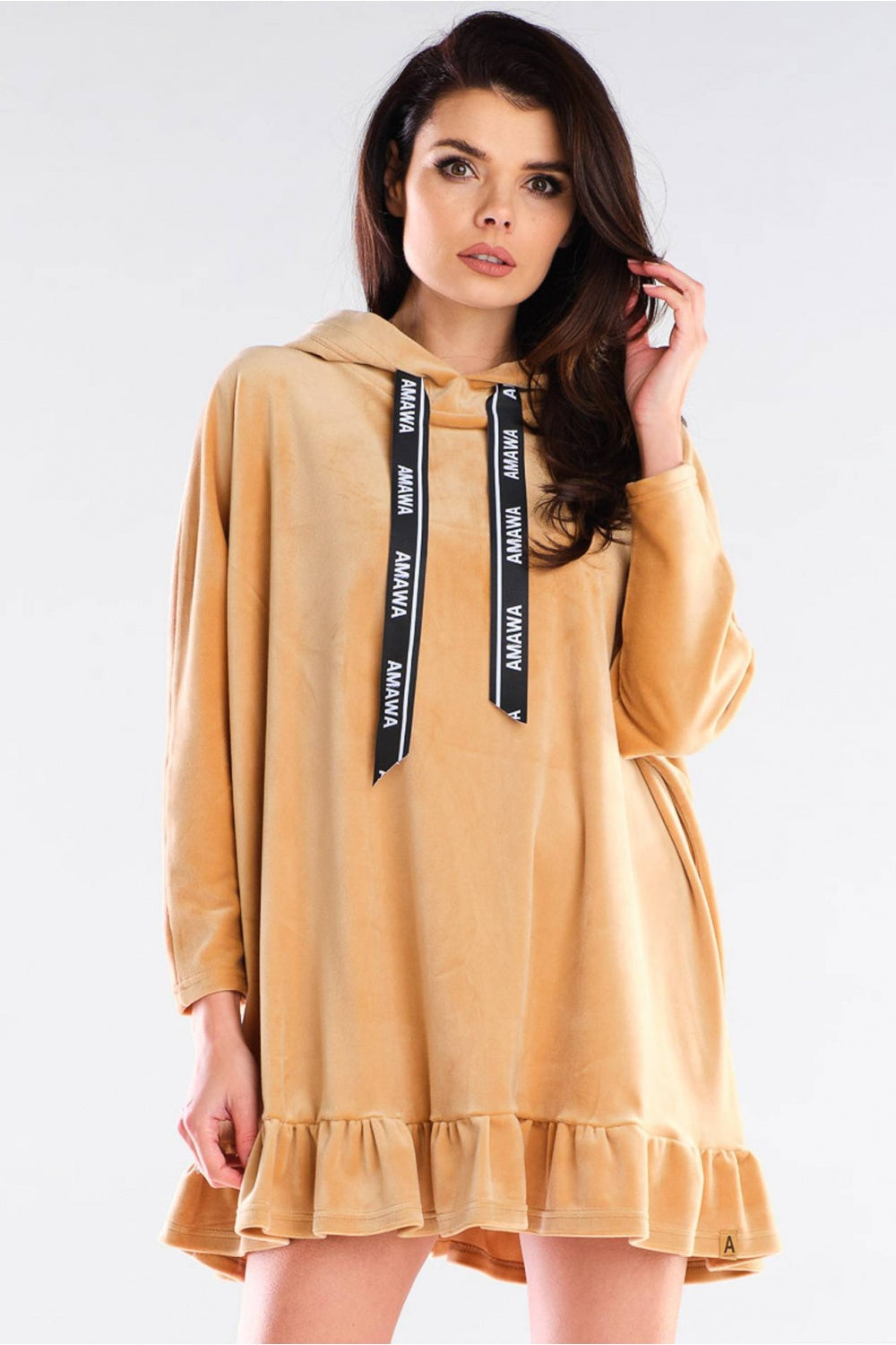 Hooded oversized dress