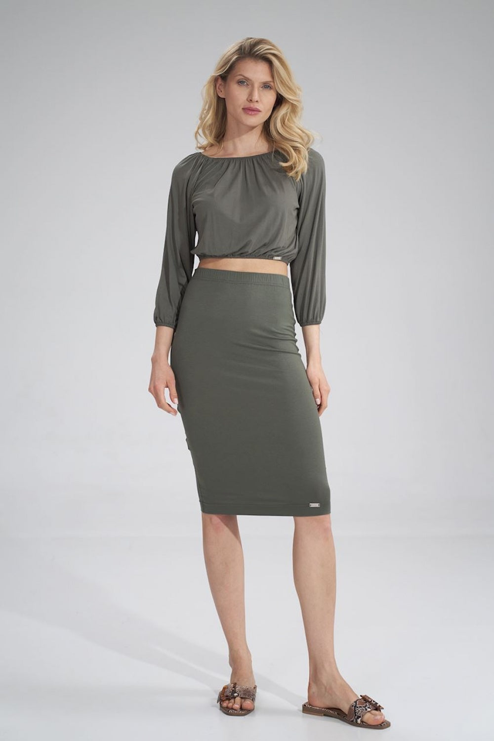 Pleated blouse