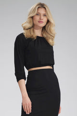 Pleated blouse