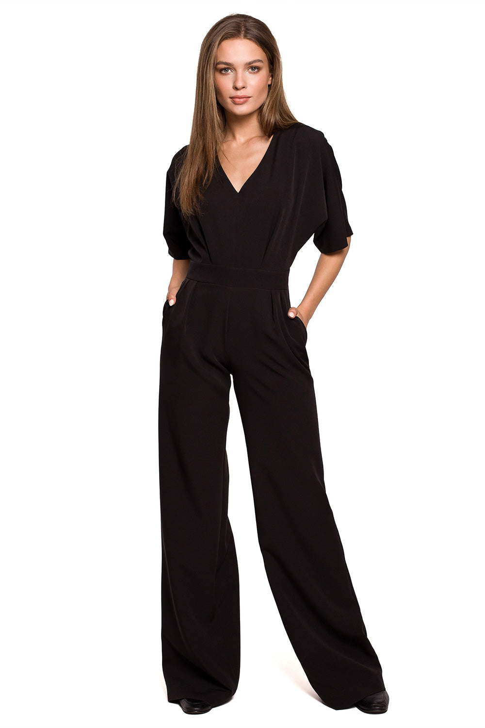Wide-leg playsuit