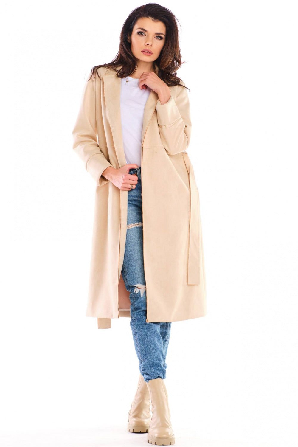 Suede coat