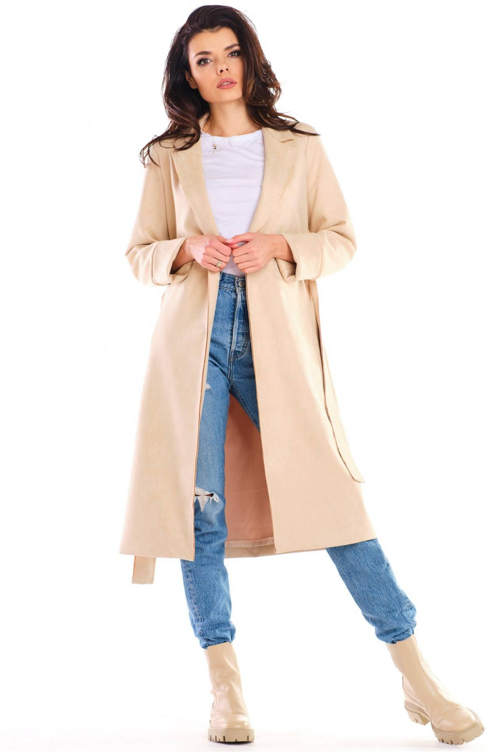 Suede coat