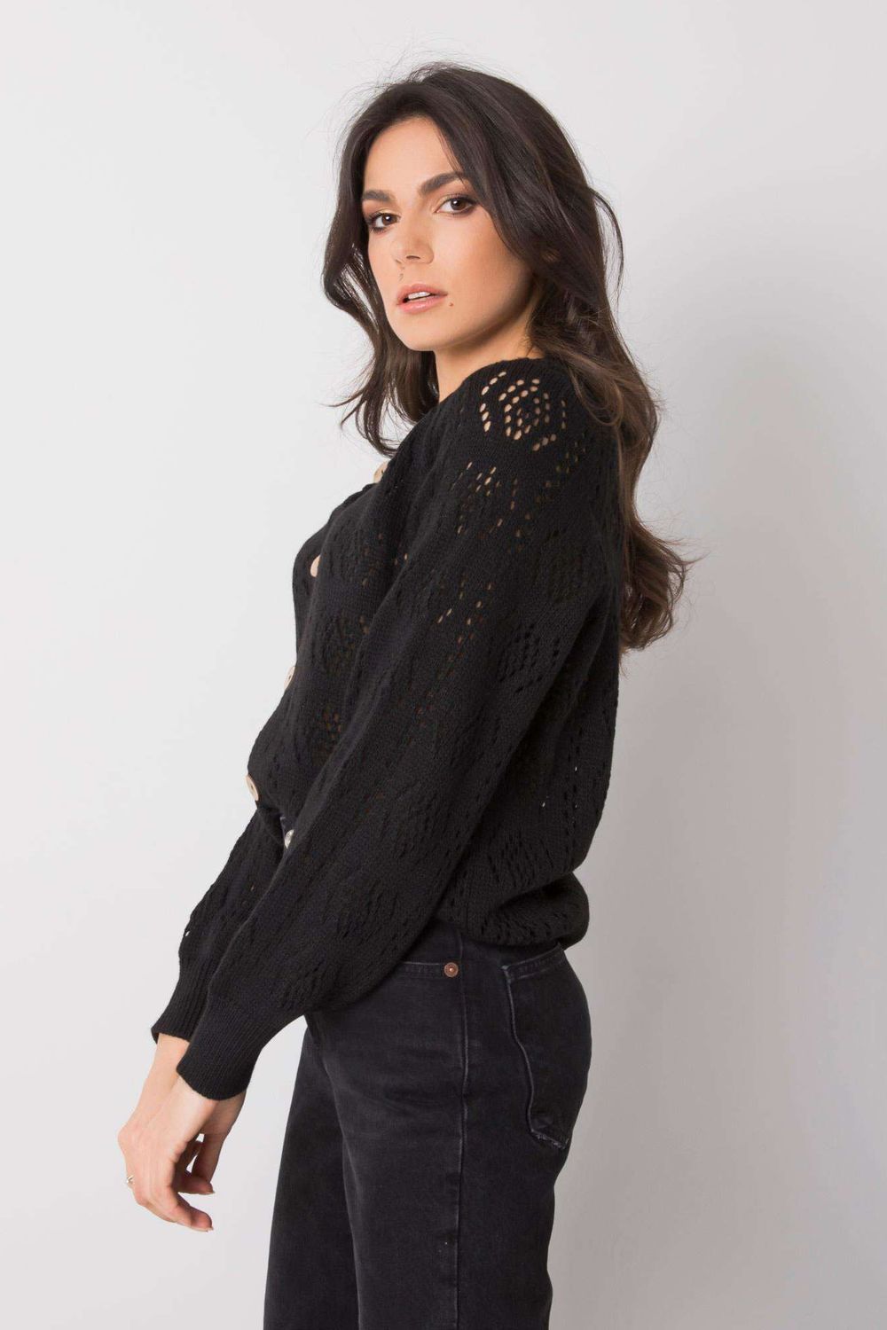 Black cardigan