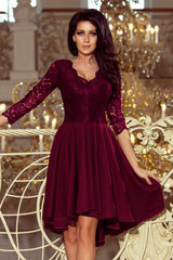 Lace evening dress