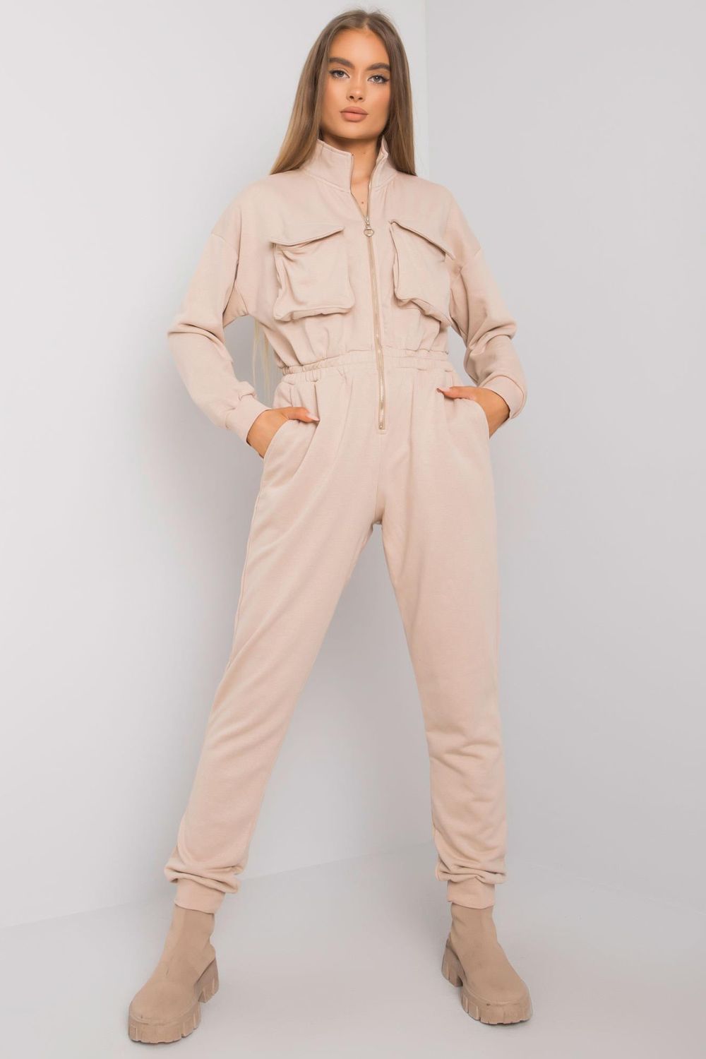 Beige playsuit