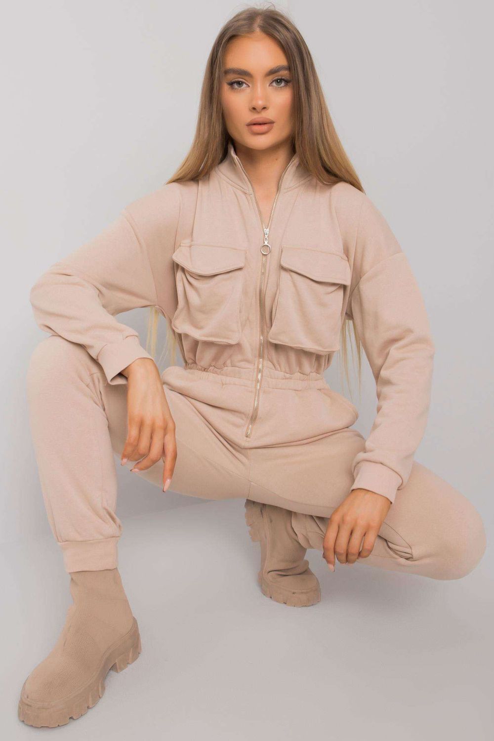 Beige playsuit