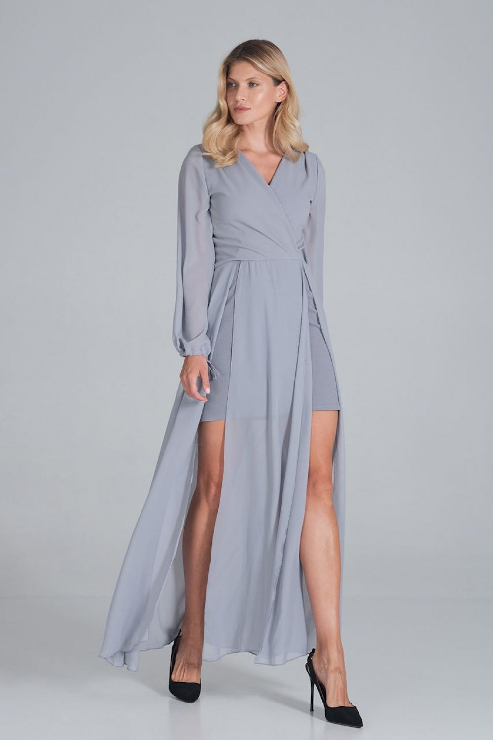 Chiffon evening dress