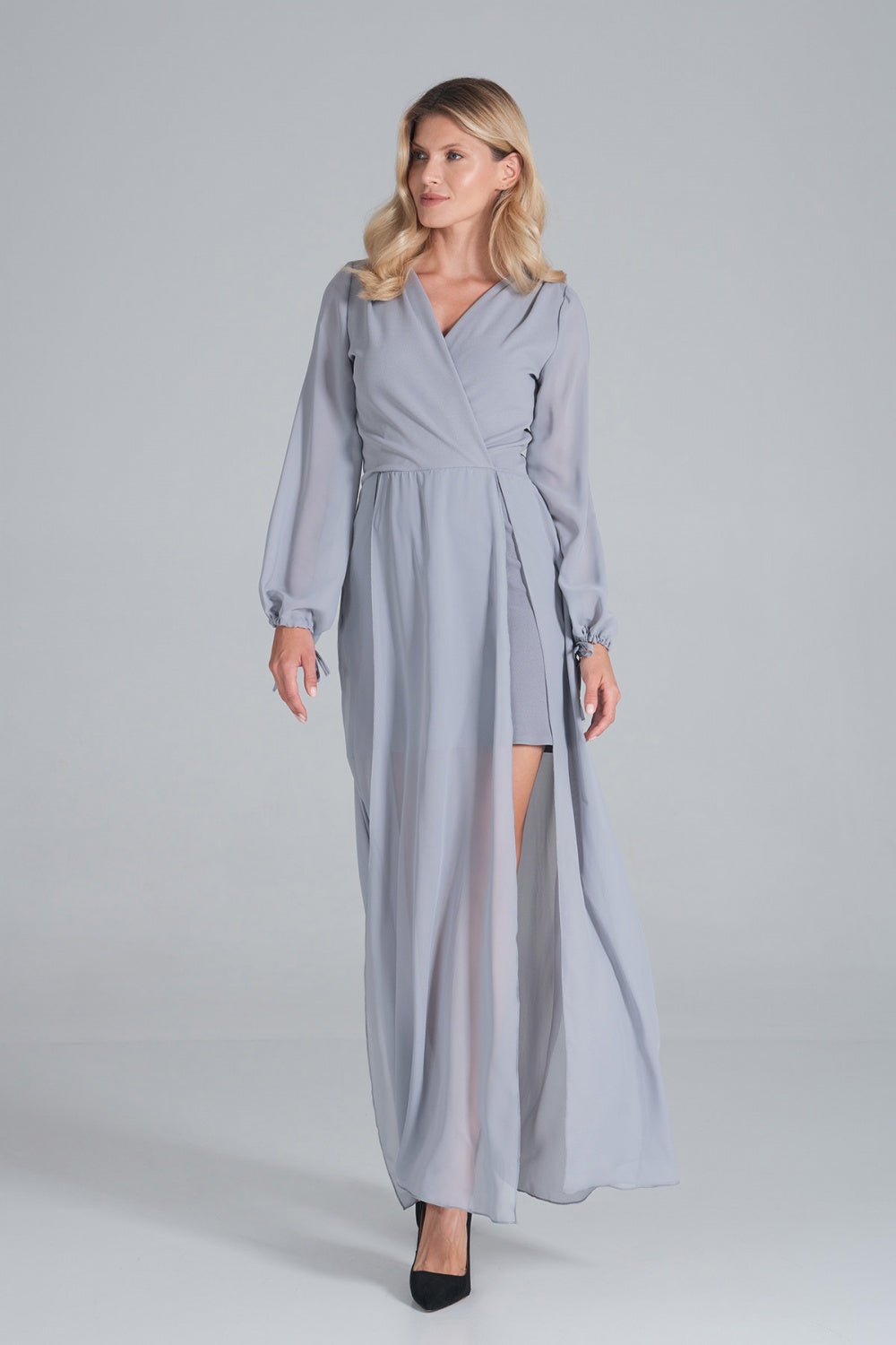Chiffon evening dress