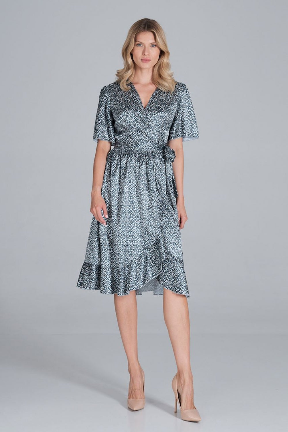 Satin cocktail dress