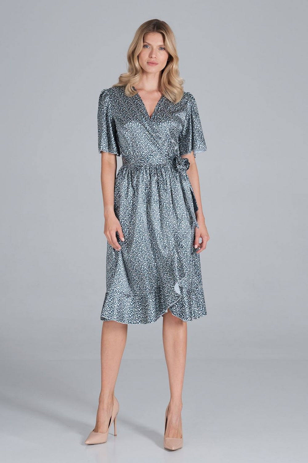 Satin cocktail dress