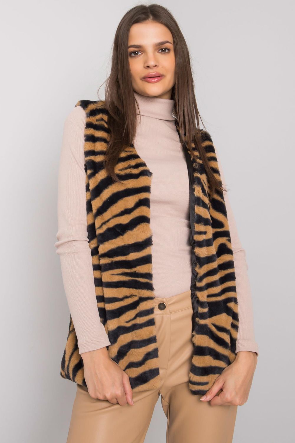 Animal print coat