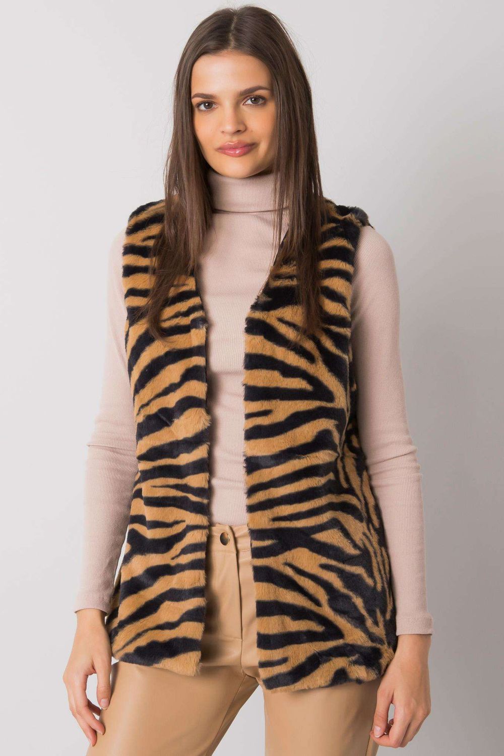 Animal print coat