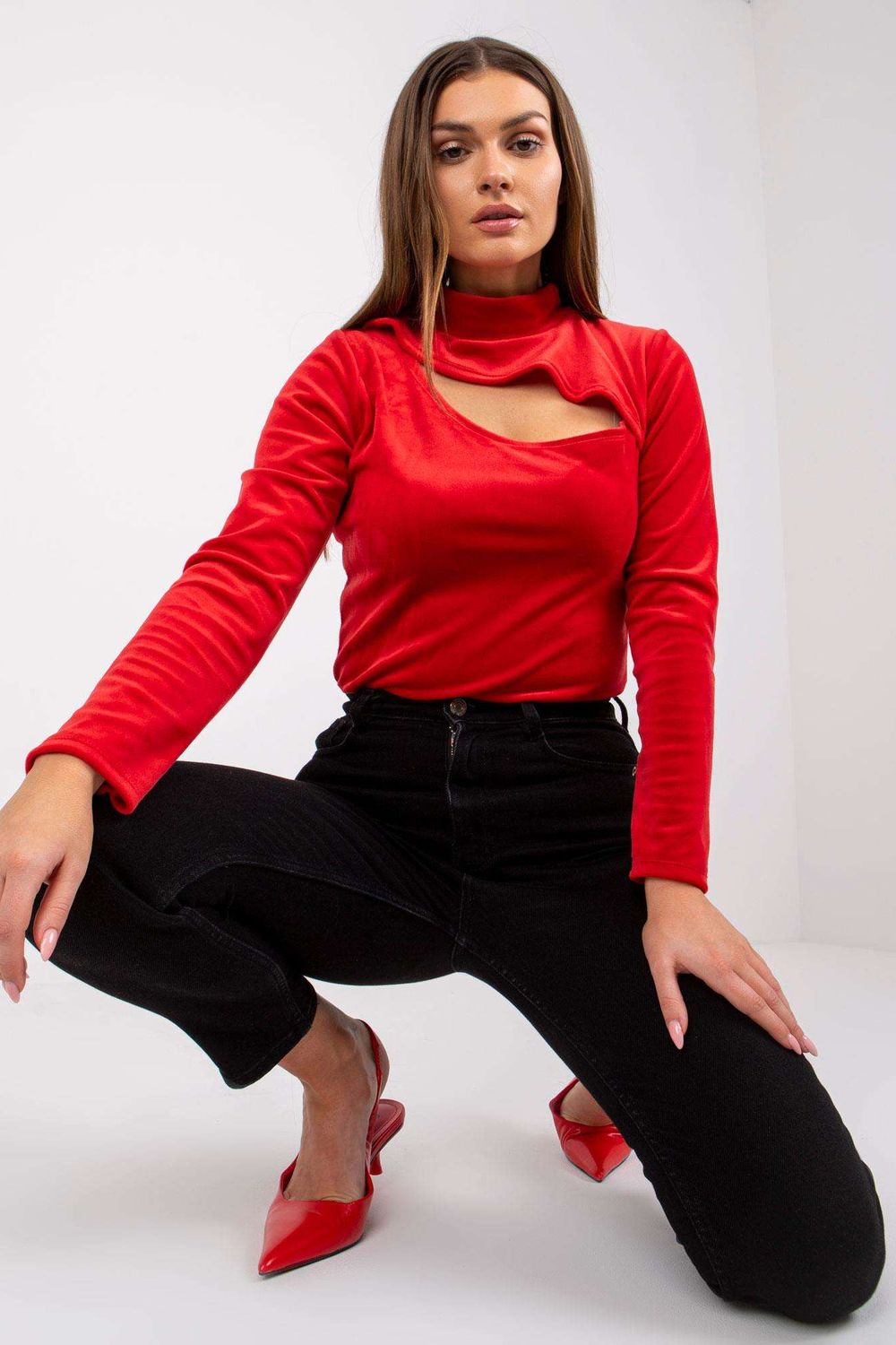 Velour blouse
