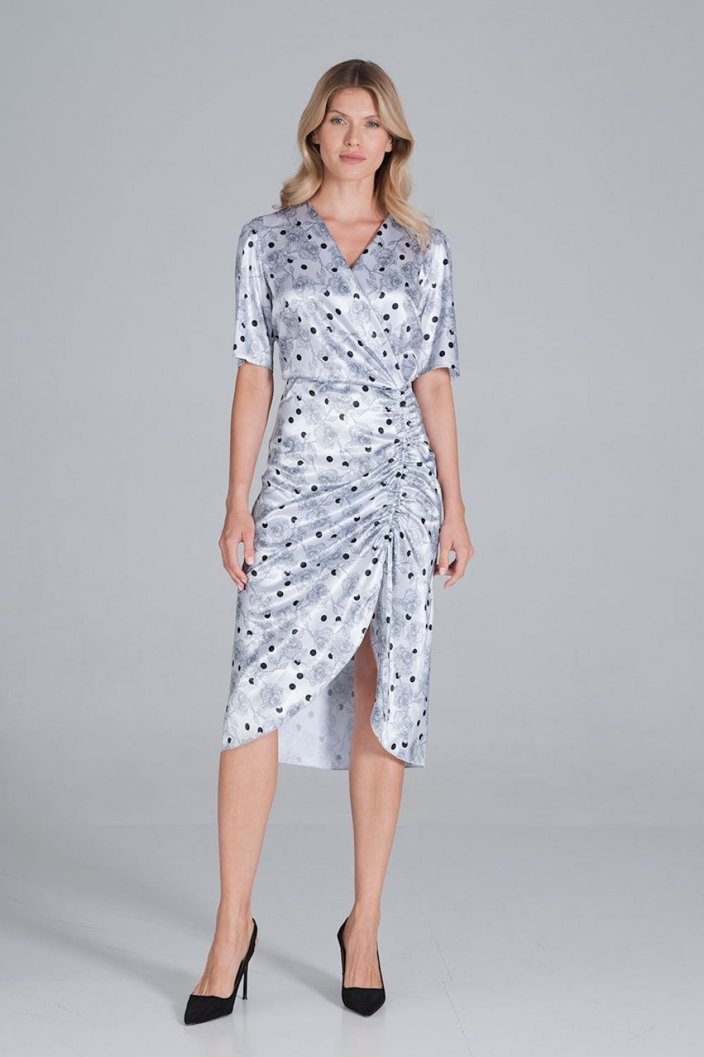 Satin cocktail dress