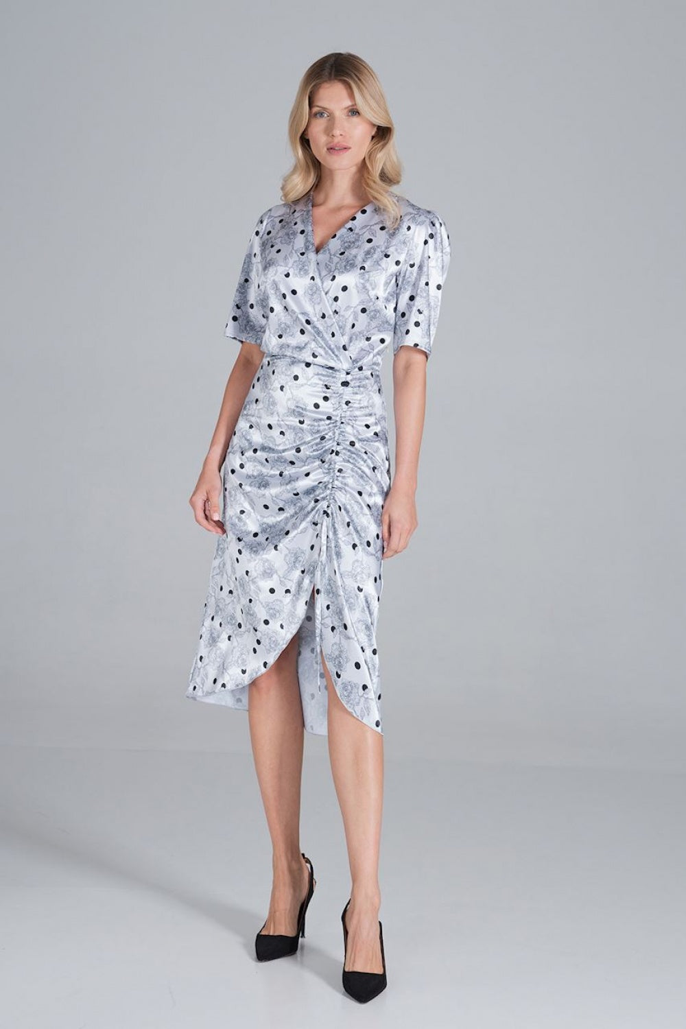 Satin cocktail dress