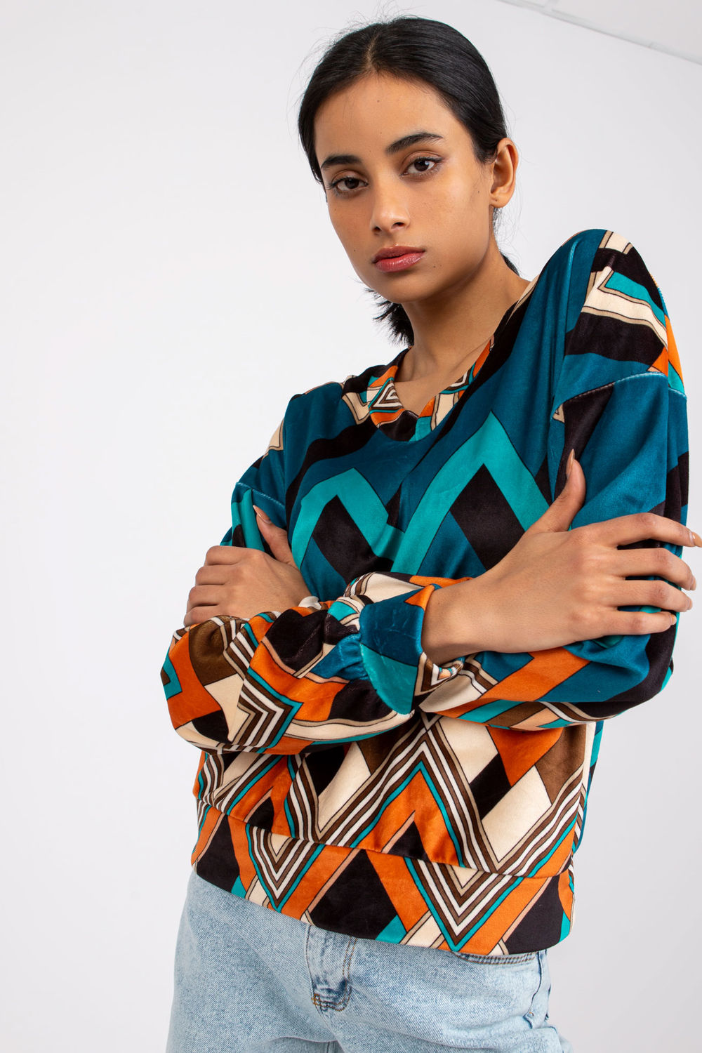 Velour blouse