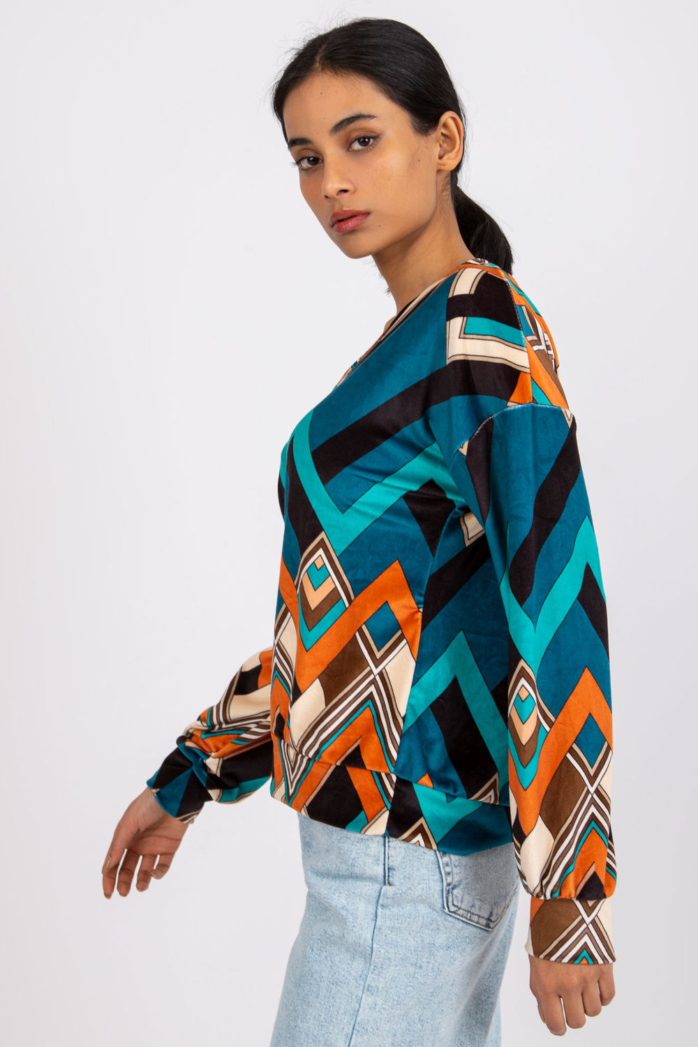 Velour blouse
