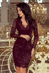 Lace evening dress