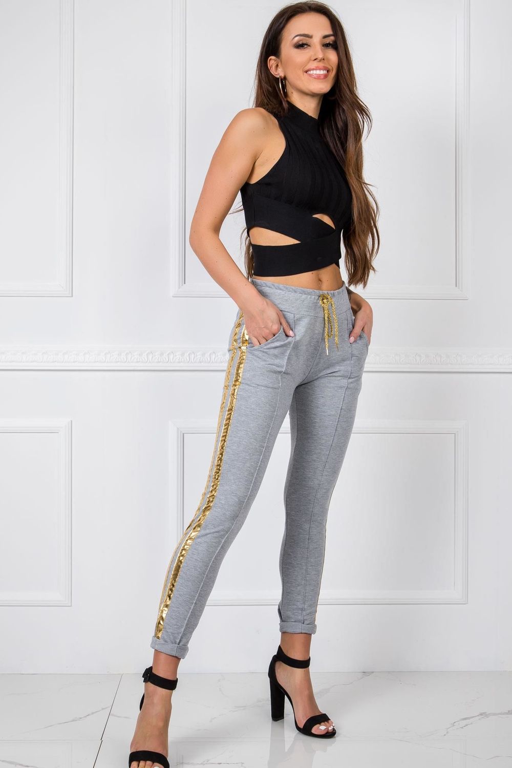 Striped joggers