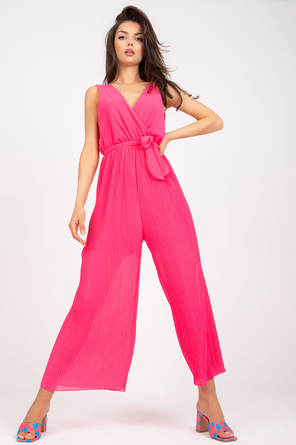 Pleated playsuit