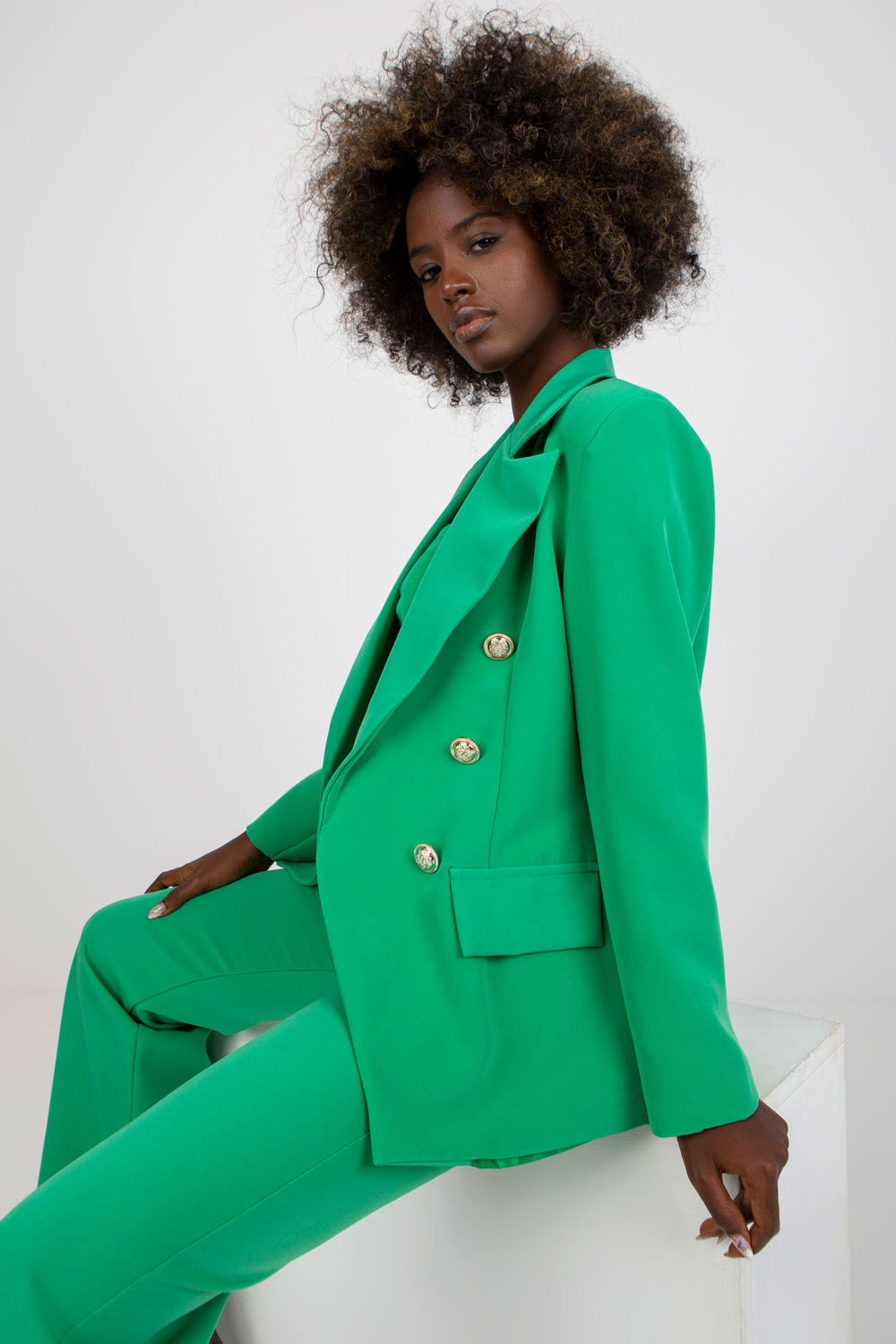 Buttoned jacket