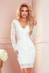 Lace evening dress