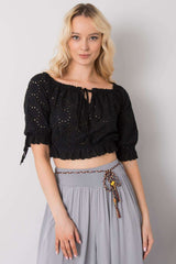 Openwork blouse
