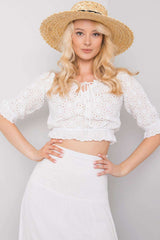 Openwork blouse