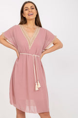 Openwork dress