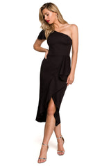 Sleek one-shoulder dress