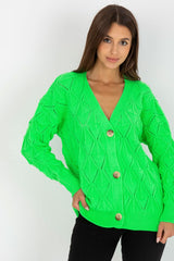 Openwork cardigan