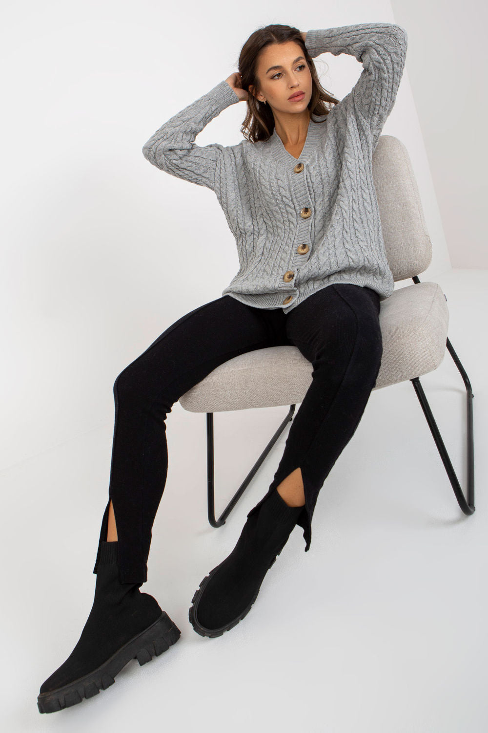 Acrylic cardigan
