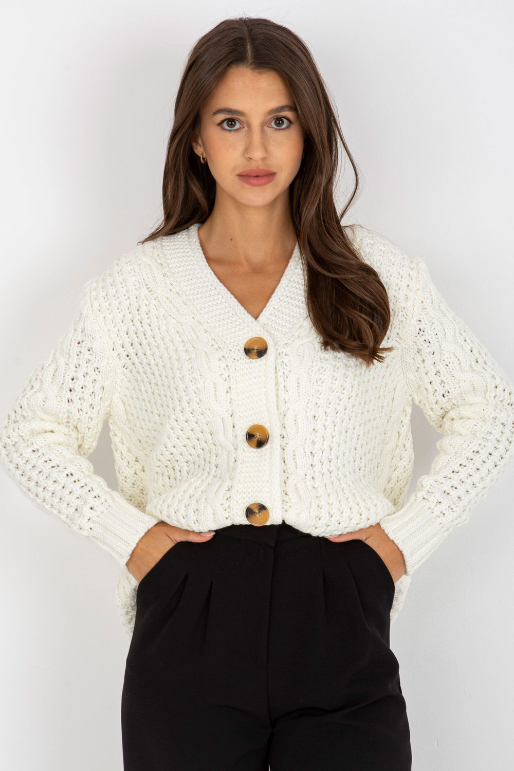 Acrylic cardigan