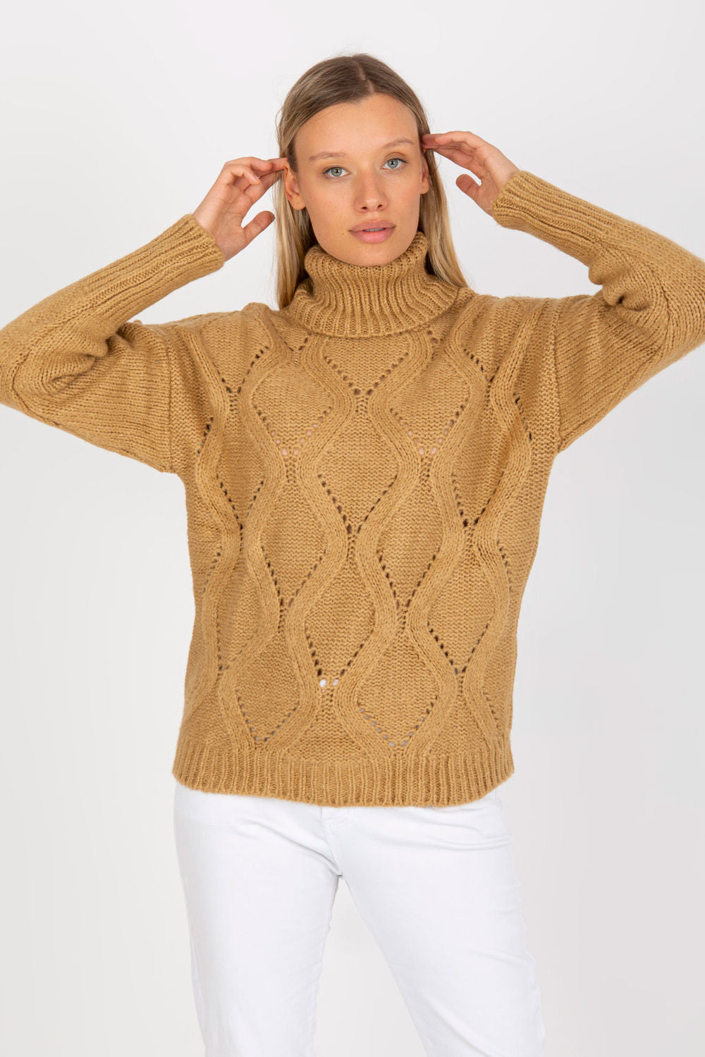 Openwork jumper