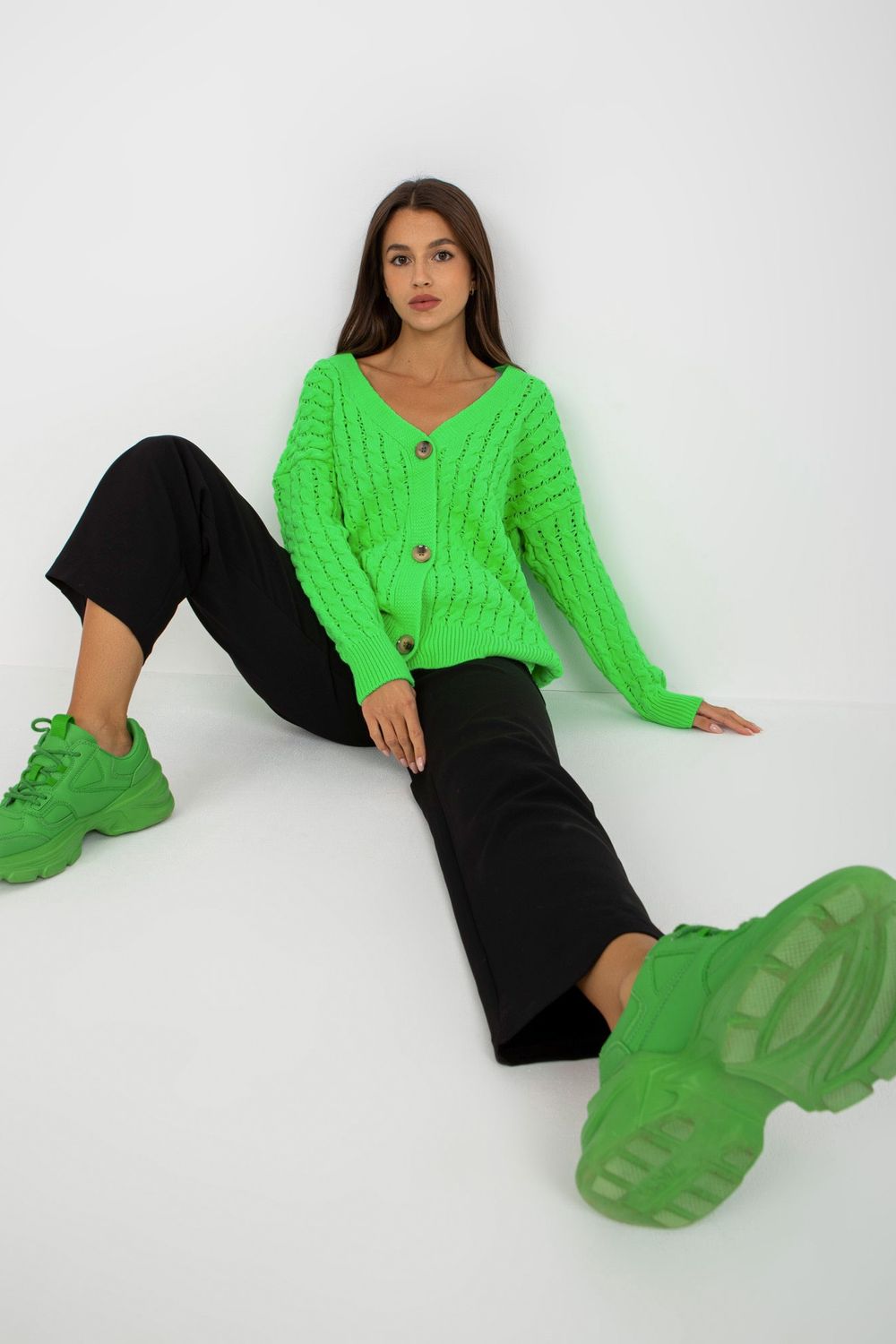 Acrylic cardigan