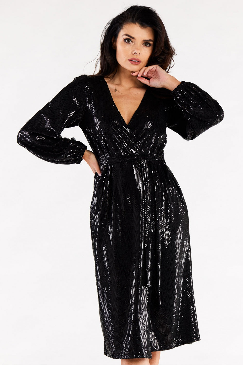Fitted evening dress