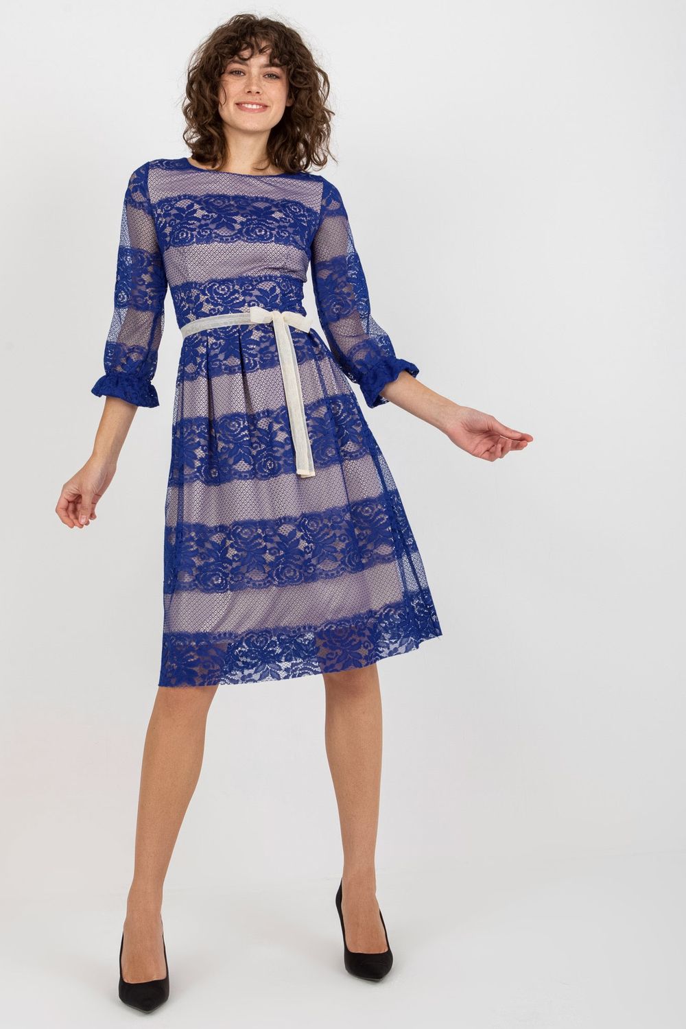 Lace evening dress