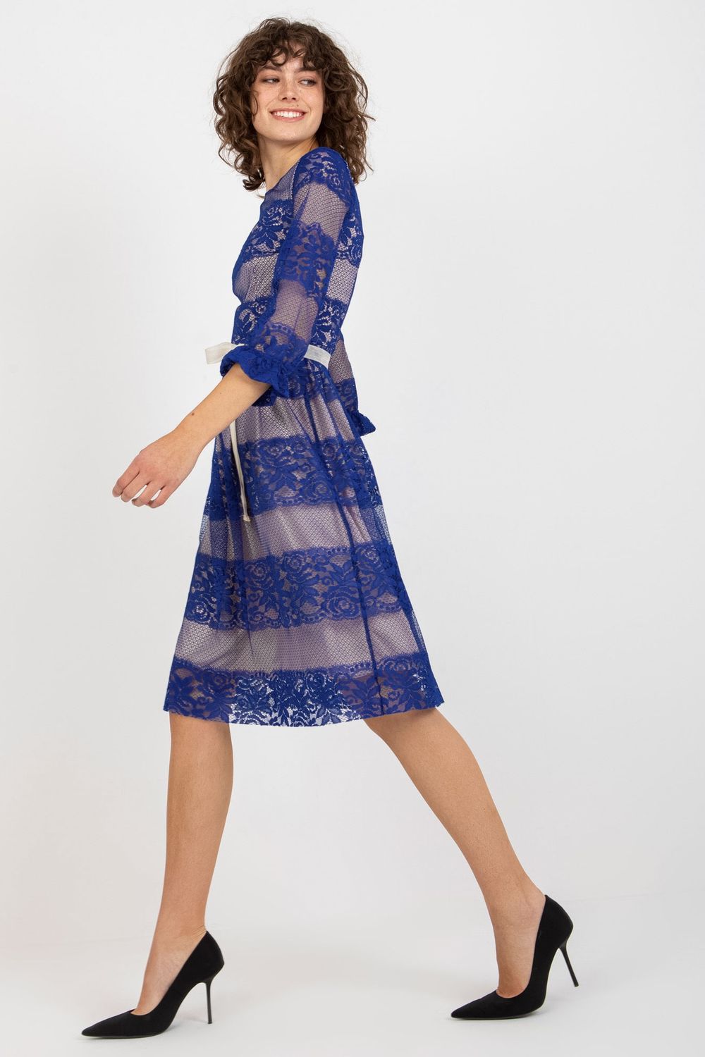 Lace evening dress