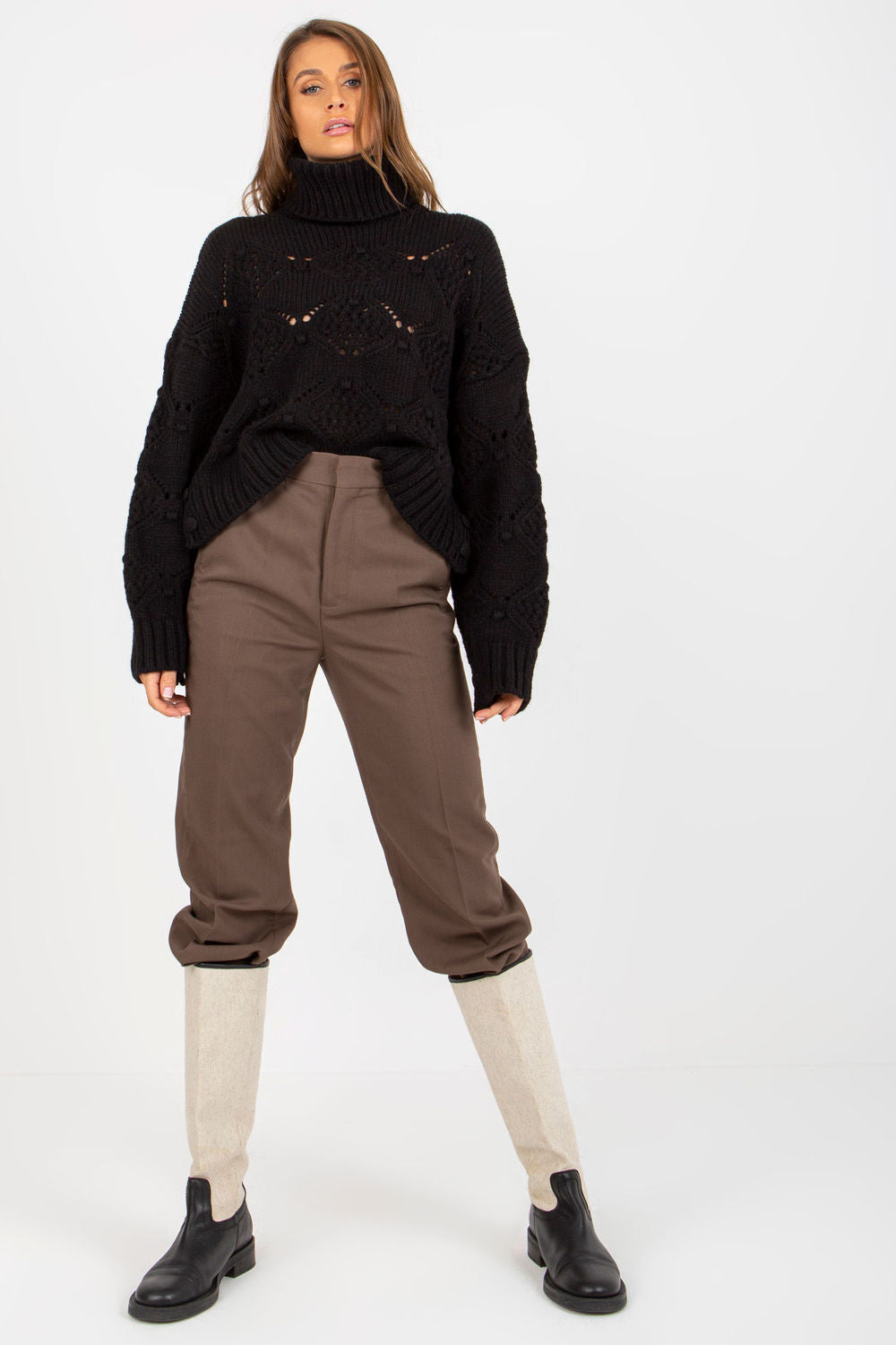 Openwork jumper