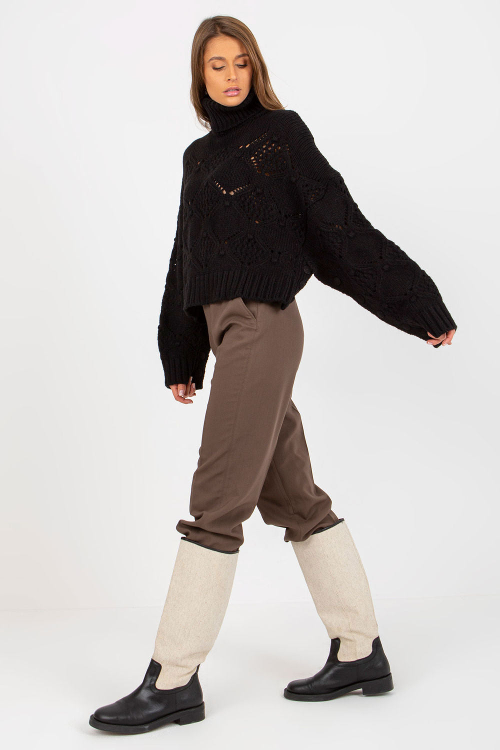 Openwork jumper