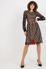 Lace evening dress
