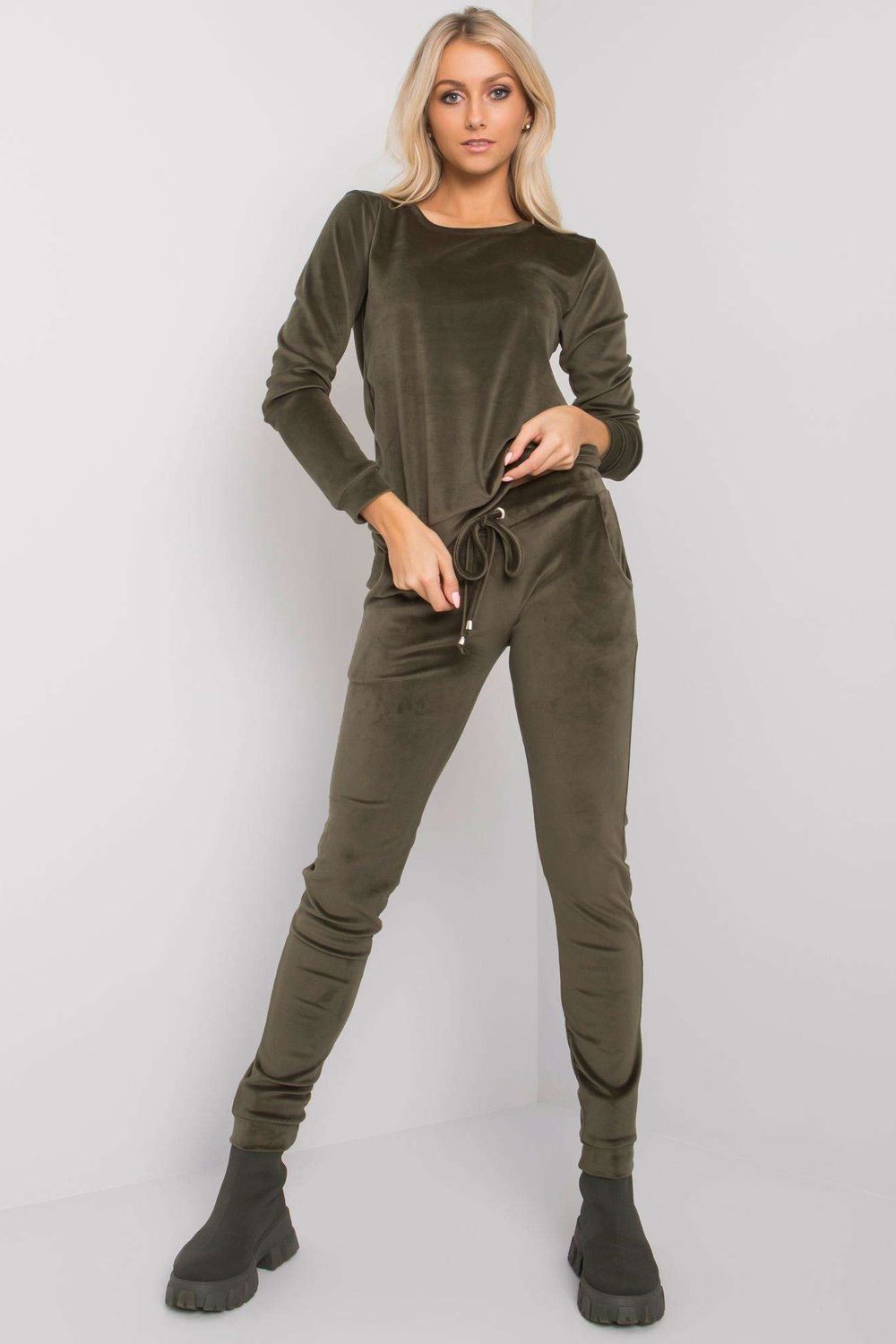 Velour trousers