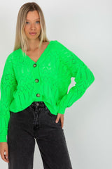 Openwork cardigan