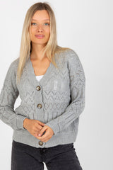 Openwork cardigan