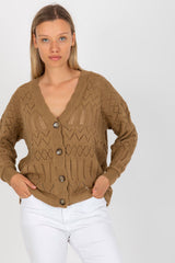 Openwork cardigan