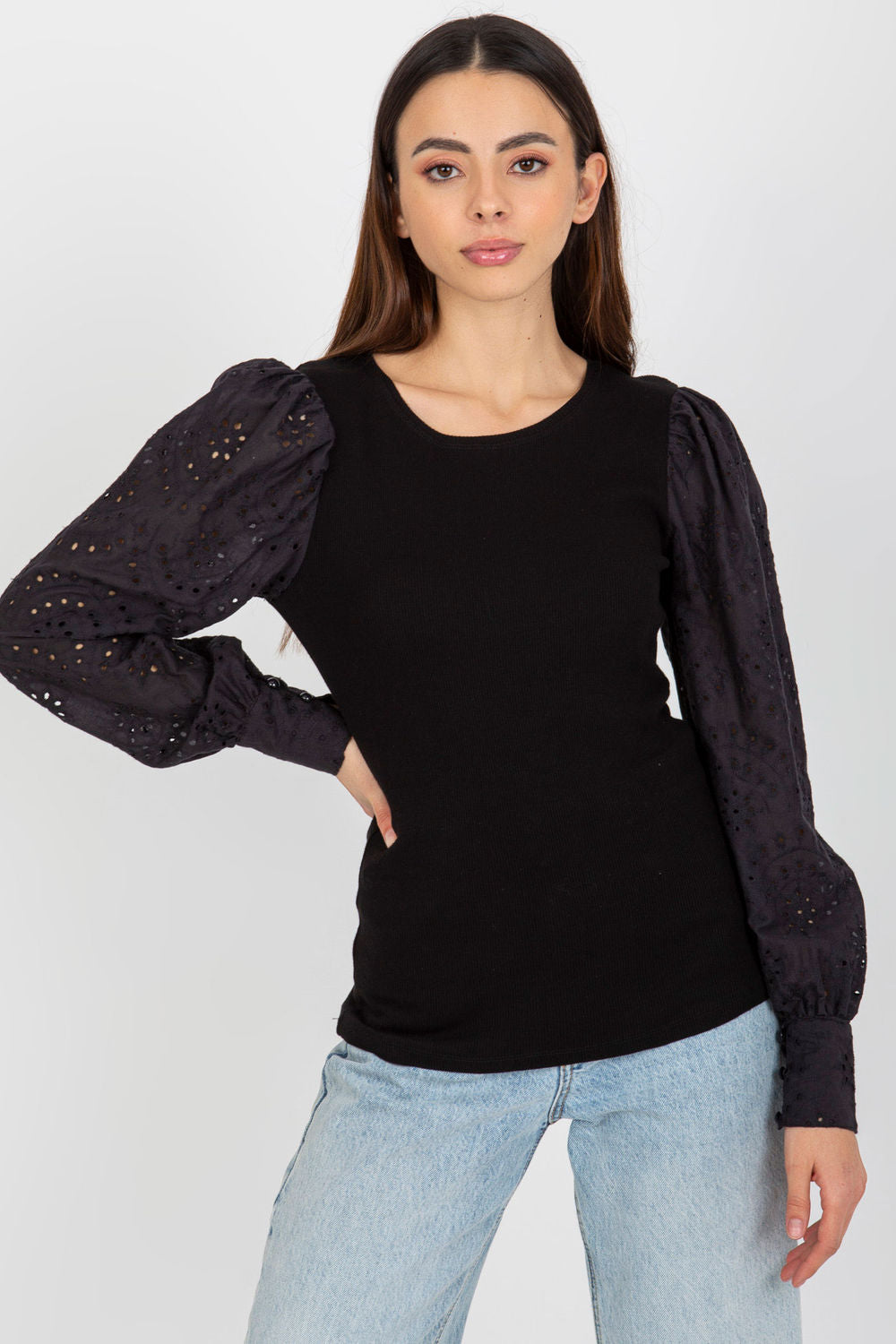 Openwork blouse