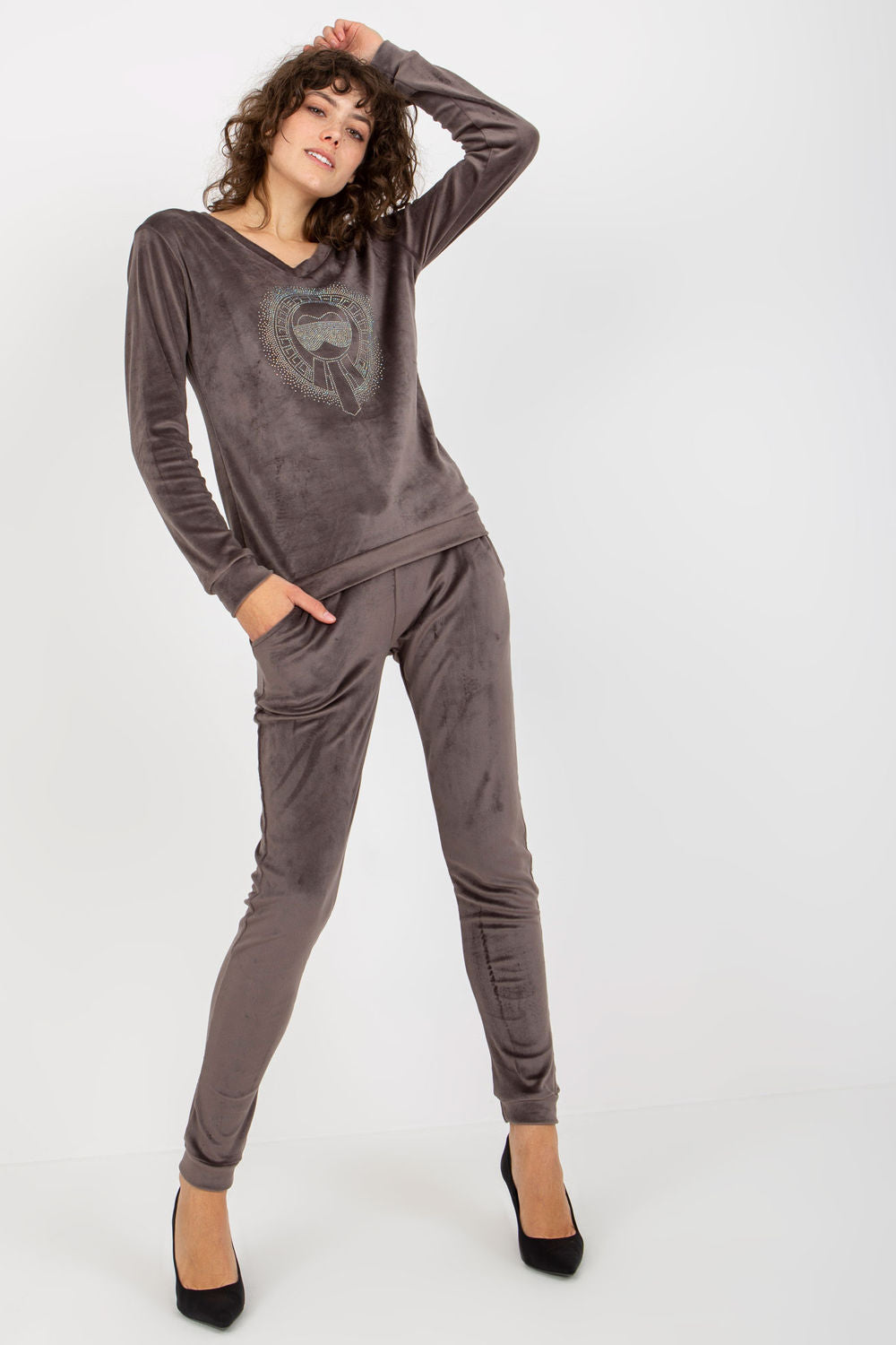 Velour trousers